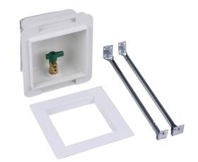 39119 Oatey Fire Rated Ice Maker Outlet Box White 1/4 Inch Valve 39119 Oatey Fire Rated Ice Maker Outlet Box White 1/4 Inch Valve