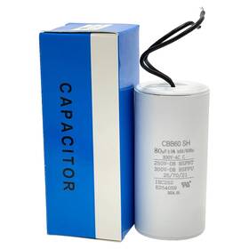 Capa-80uf-300v Pefaqumkn Cbb60 Capacitor 80uf 300v Ac 2-wire 50/60hz Cylinder 44x95mm Capatitor Apply Capa-80uf-300v Pefaqumkn Cbb60 Capacitor 80uf 300v Ac 2-wire 50/60hz Cylinder 44x95mm Capatitor Apply