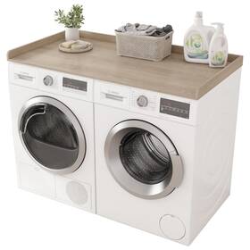 Piskyet 702367397471 Washer Dryer Countertop Laundry With Edge Rails 27.5 Inch Depth X 54 Piskyet 702367397471 Washer Dryer Countertop Laundry With Edge Rails 27.5 Inch Depth X 54