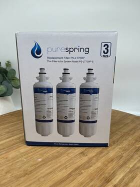 Ps-lt700p Pure Spring Water Filter For Lg Lt700 Refrigerator 3 Count Pack Of 1 White