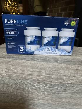Ppl-100 Pureline Refrigerator Water Filter 2-pack Pl-100 Fits Ge Mwf Replacement New