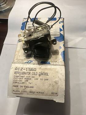 A12-1560 Ranco Refrigerator Cold Control 19 To 38 Range