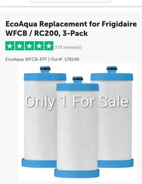 Aqf-rf-15-rb Replacementbrand Fits Frigidaire Wfcb Wf1cb Puresource Comparable Refrigerator Water Filter Aqf-rf-15-rb Replacementbrand Fits Frigidaire Wfcb Wf1cb Puresource Comparable Refrigerator Water Filter