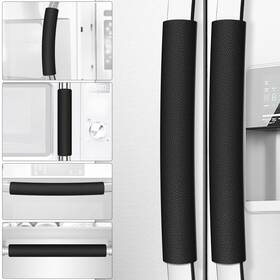 Royleath 737655815078 Refrigerator Door Handle Covers 6pcs Leather Kitchen Appliance Cover