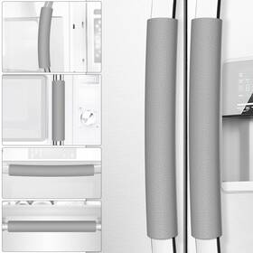 Royleath 737655815115 Refrigerator Door Handle Covers 6pcs Leather Kitchen Appliance Cover