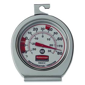 R80dc Rubbermaid Commercial Refrigerator/freezer Monitoring Thermometer -20 F To 80