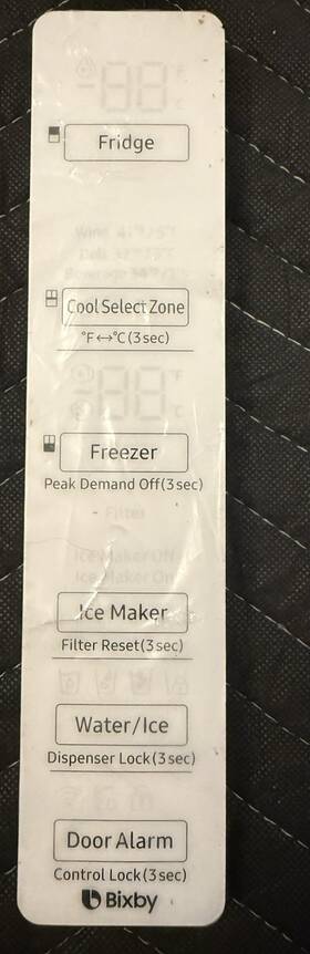 Da41-01090r Samsung Refrigerator Display Control Board White Plastic Glossy Da41-01090r Samsung Refrigerator Display Control Board White Plastic Glossy