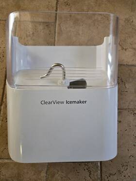 Da63-04354 Samsung Refrigerator Ice Cover Crusher Bucket Auger Clearview Icemaker