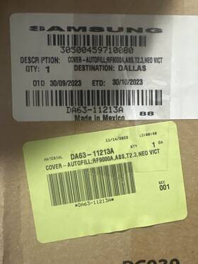 Da63-11213a Samsung Refrigerator Autofill Cover New Open Box Db1