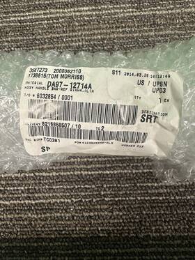 Da97-12714a Samsung Refrigerator Door Handle Right Upper And Left Part # Da97-12714a Samsung Refrigerator Door Handle Right Upper And Left Part #