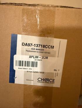 Da97-13718ccm Samsung Da9713718ccm Fridge Ice Maker Parts