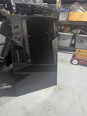 Ra-f36db433 Samsung Ra-f18dbb33 Bespoke French Door Refrigerator Bottom Panel Charcoal Glass