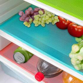 16fridgemats-blue Shinywear 16 Pcs Refrigerator Liners Pack 17.7 Inch 11.6 Blue