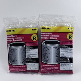 90585 Shop-vac New 2-pack Lot Genuine Oem Foam Filter Sleeve