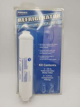 5305510266 Smart Choice New Universal Refrigerator 10 Inch Inline Water Filter As Is