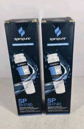 Sp-bh740 Spiropure Lot Of 2 Refrigerator Replacement Water Filters Sp- Bh740 Bosch New