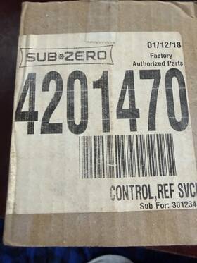 4201470 Sub-zero Temperature Control Thermostat Open Box 4201470 Sub-zero Temperature Control Thermostat Open Box