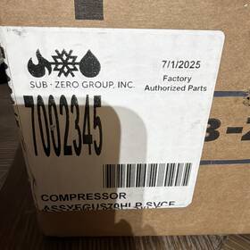 7002345 Sub-zero Oem Brand New Compressor Original Packaging 7002345 Sub-zero Oem Brand New Compressor Original Packaging