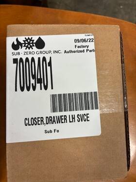 7009401 Sub-zero Closure Drawer Lh Subzero Refer 7009401 Sub-zero Closure Drawer Lh Subzero Refer