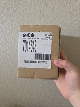 7014648 Sub-zero Genuine Defrost Timer 6hr/21min Factory Certified Part
