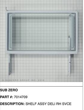 7014709 Sub-zero Subzero Shelf Assydeli