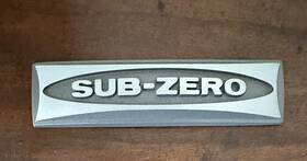 7015939 Sub-zero Oem Nameplate Badge Emblem For Fridge Freezer Etc 3.5 Inches Wide