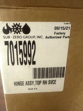 7015992 Sub-zero Brand New Oem Refrigerator Top Right Hand Hinge Assembly