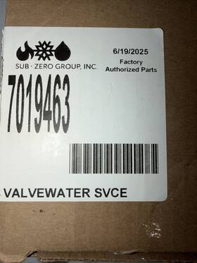 7019463 Sub-zero New Refrigerator Isolation Water Valve Ships Fast 17d