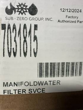 7031815 Sub-zero Water Filter Manifold Oem New