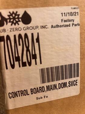 7042841 Sub-zero 7042844 Main Control Board