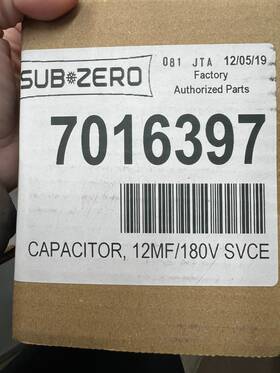 7016397 Subzero New Oem Capacitor 7016397 Subzero New Oem Capacitor