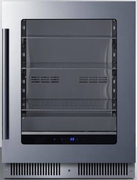 Sdhg2443 Summit Appliance 24 Inch Built-in Beverage Center Shallow 18 Depth Stainless Steel - Sdh Sdhg2443 Summit Appliance 24 Inch Built-in Beverage Center Shallow 18 Depth Stainless Steel - Sdh