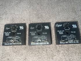 Td73 Supco And Td 69 Delay On Break Time Delays Timers Lot Of 3