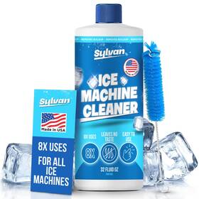 Sylvan Hills 850070070003 Ice Machine Cleaner And Descaler 32 Oz 8 Uses Free Brush Made Inch