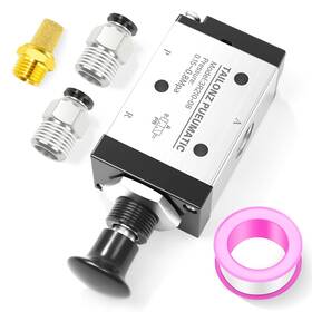 3r210-08 Tailonz Pneumatic 3 Way 2 Position Air Hand Lever Operated Valve 1/4npt