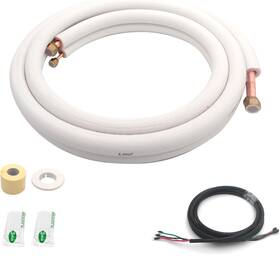 Pta240402tt001143 Taurox Mini Split Line Set 10 Ft 1/4 Inch 1/2 Od Ac Extension Copper Pipe Tubing