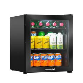 Br46cbkus Tecnolove Sc-46rge Beverage Refrigerator Cooler Mini Fridge Free Standing 1.6 Cu.ft Cools Down T