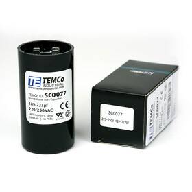 189-227 Temco Industrial Sc0077 Uf Mfd Cd60 Start Capacitor 1 Pack 220-250 Volts