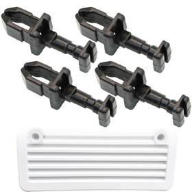 617772 Terixe 4 Pack Rv Refrigerator Vent Clips Quarter Turn Fastener For Camper Fridge