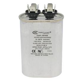 5-15-cap The Hvac Genius 10 Mfd Ac Capacitor 10uf 5% 370vac/440 Volt Oval Run Start
