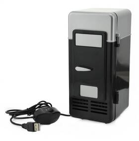 Threeh 702865445124 New Mini Red Usb Fridge Cooler Beverage Drink Cans Cooler/warmer Refri