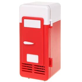 H-uf05red Threeh New Mini Red Usb Fridge Cooler Beverage Drink Cans Cooler/warmer Refrigerator