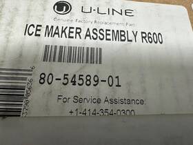 80-54589-01 U-line New - Ice Maker Assembly R600 Part #