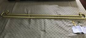 Umbra 028295343541 Twilight Double Curtain Rod Set Wrap Around Gold