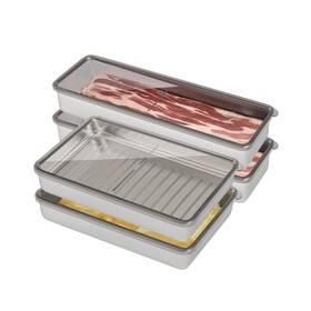 Urbantrail 219984825055 4 Pcs Deli Containers With Lids Bacon Container For Refrigerator Fridge Org