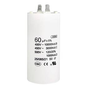 A21011900ux0294 Uxcell Cbb60 Run Capacitor 60uf 450v Ac Double Insert 50/60hz Cylinder