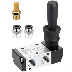 Viilock 740283405320 Pneumatic Air Hand Lever Valve 3 Way 2 Position 1/4 Inch Npt