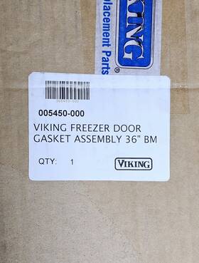 005450-000 Viking Bottom Freezer Door Gasket #005450-000 Brand New Oem