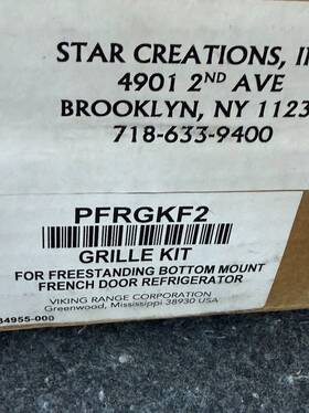 Pfrgkf2 Viking Stainless Steel Refrigerator Side Trim And Top Panel Grille Pfrgkf2 Viking Stainless Steel Refrigerator Side Trim And Top Panel Grille