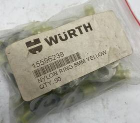 15596238 W Rth Nylon Ring 8mm Yellow 50 Qty